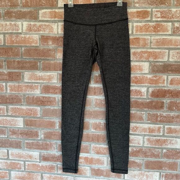 Lululemon Wunder Under Leggings Full Length Grey Heather Women’s 6 Luon - Picture 3 of 11
